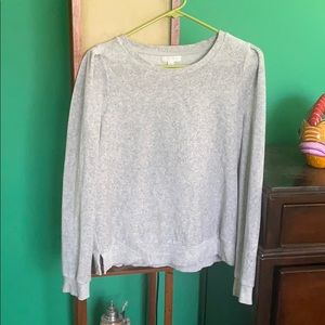 14th & Union Gray Velour Sweatshirt Sweater